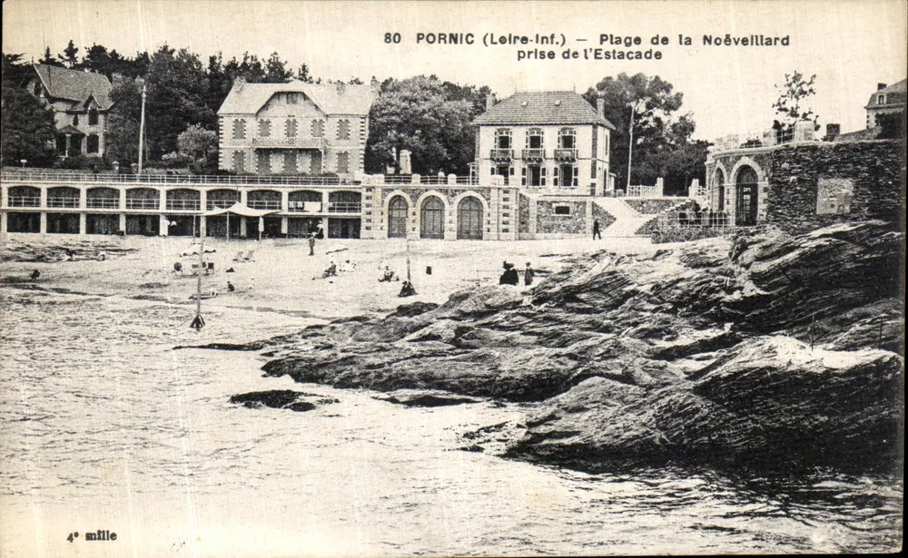 Pornic (Loire-Inf.) — Strand von Noëveillard von der Estacade — Verleger: F. Coupal & Cie, Nantes - Vorderseite