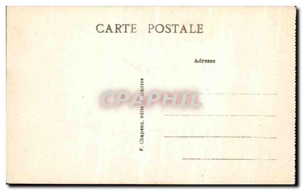 Pornic (Loire-Inf.) — Der Hafen, Richtung Schloss — F. Chapeau, Verlag Nantes, Nr. 210 - Rückseite