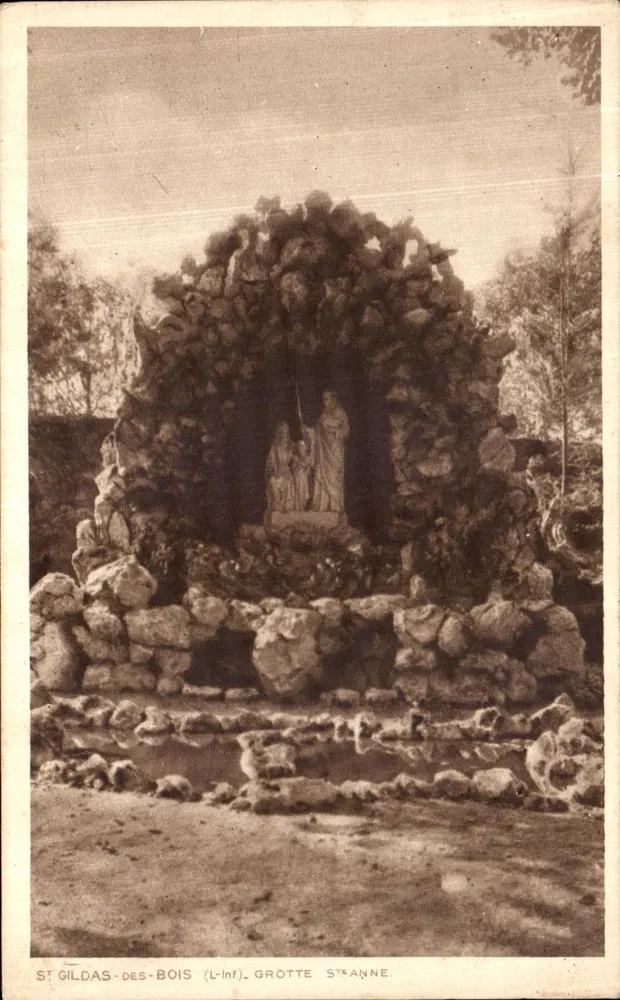 St Gildas-des-Bois (L-Inf) — Gruta de Santa Ana — editor G. Chanteau, Nantes - Frente