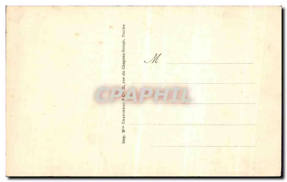 St Gildas-des-Bois (L-Inf) — Gruta de Santa Ana — editor G. Chanteau, Nantes - Verso