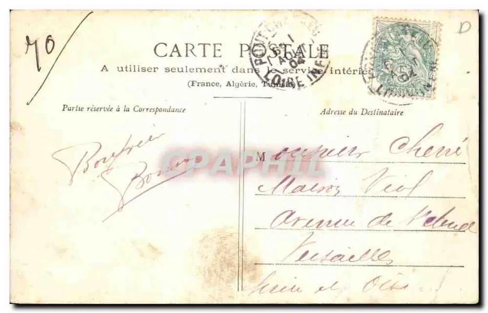 Pont-Château — Le Calvaire et l'ancienne Chapelle — Éditeur : Collection D. M. - Rückseite