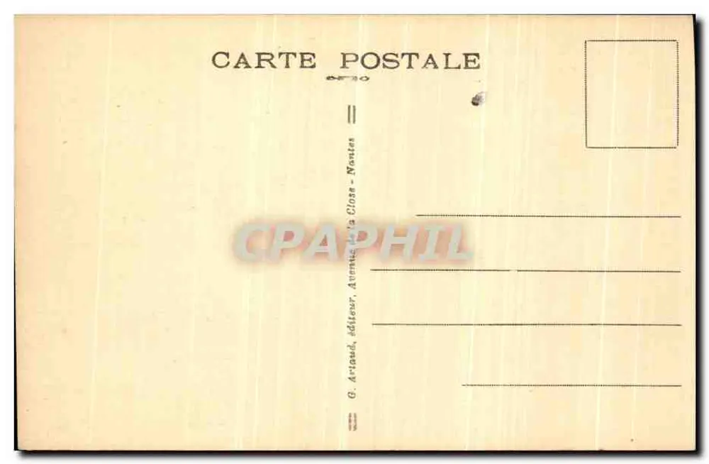 Piriac-sur-Mer — Ansicht der Groite à Madame — G. Arland, Verlag, Nantes - Rückseite
