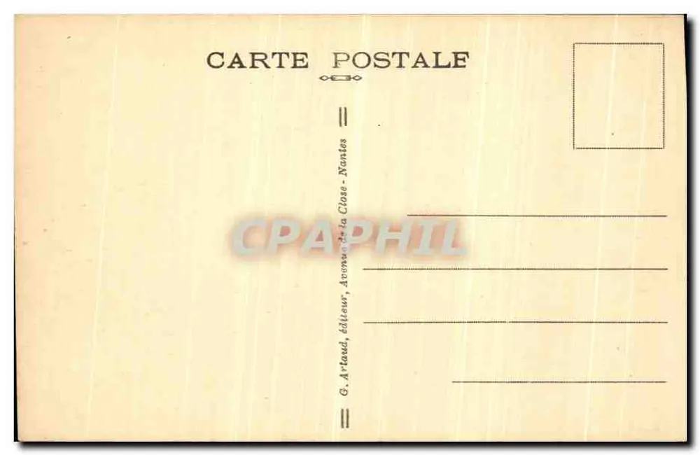 Piriac — Il Sepolcro di Almanzor — G. Artaud, Nantes - Verso