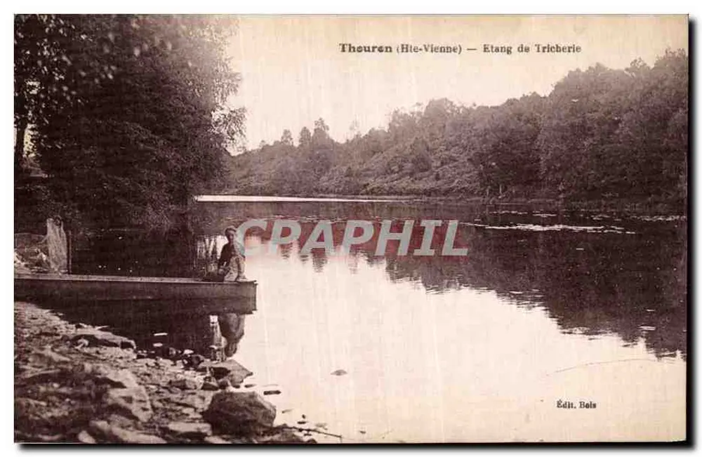Thouren (Haute-Vienne) — Lago de Tricherie — Edição Bels - Frente