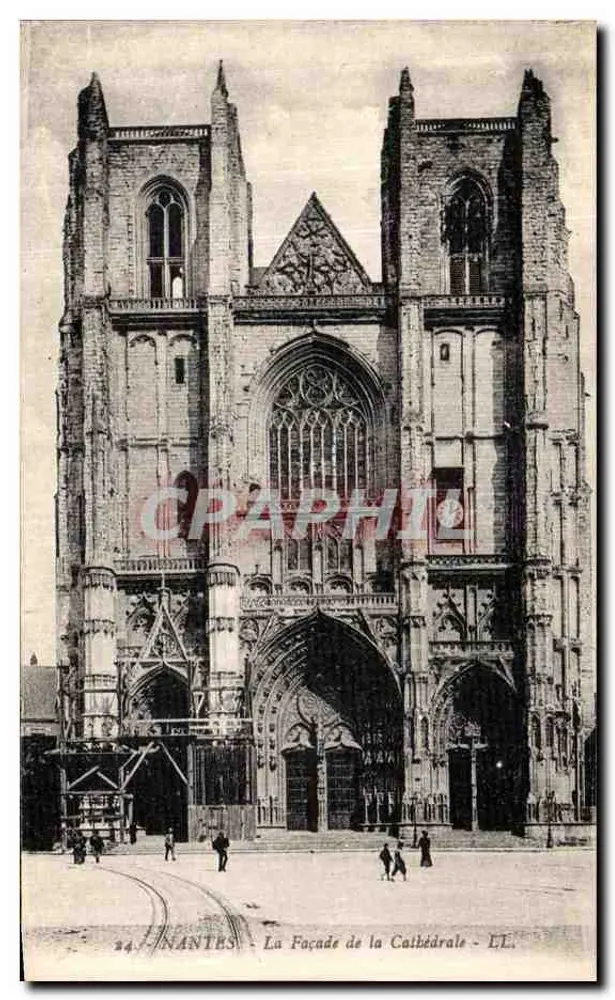 NANTES - A Facha da Catedral - LL. - Frente