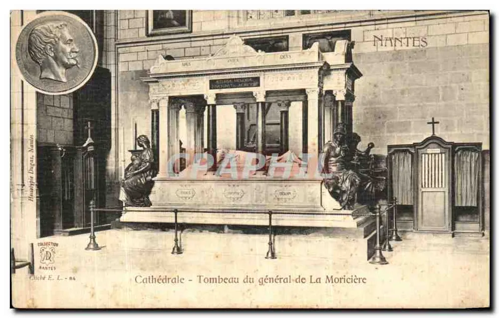Kathedrale - Grab des Generals de La Moricière — Nantes — Verlag E. L. - n° 86 - Vorderseite