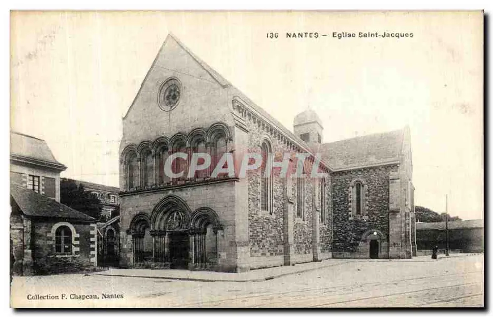 NANTES — Igreja de São Jacó — Coleção F. Chapeau, Nantes - Frente