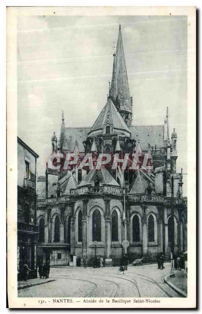 NANTES — Abside da Basílica de São Nicolau — Editora: La Cigogne, n° 131 - Frente