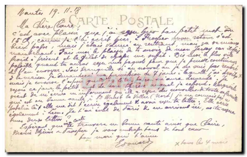 NANTES — Basílica de São Donatien — Coleção F. Chapeau - Verso