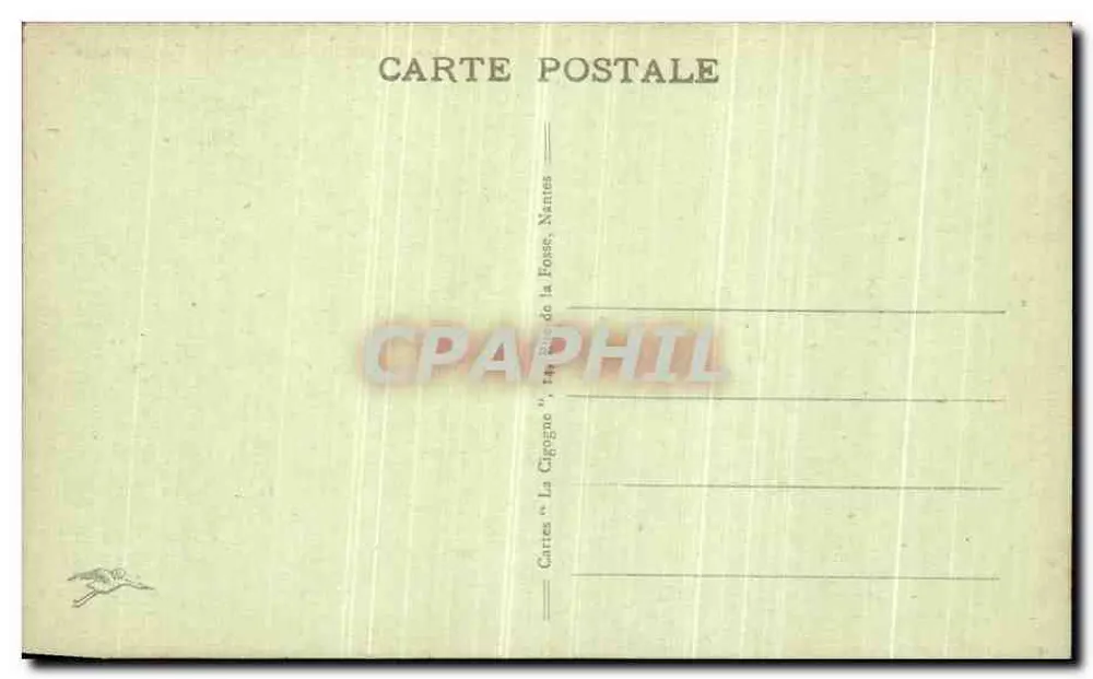 NANTES - O Castelo - Vista interna — série 182, editor La Foste, Nantes - Verso