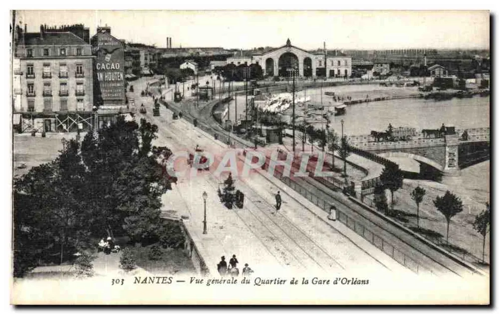 NANTES — Allgemeiner Blick auf das Viertel der Gare d'Orléans — n° 303 - Vorderseite