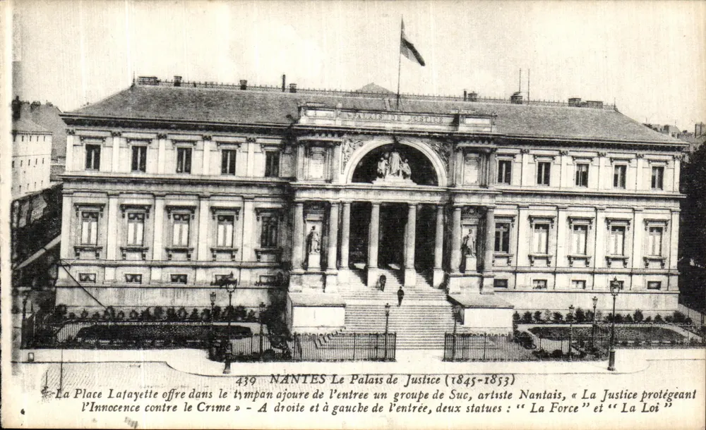 NANTES — Das Palais de Justice (1845-1853) — Verlag: Aaron et Mazan, Nantes, n° 439 - Vorderseite