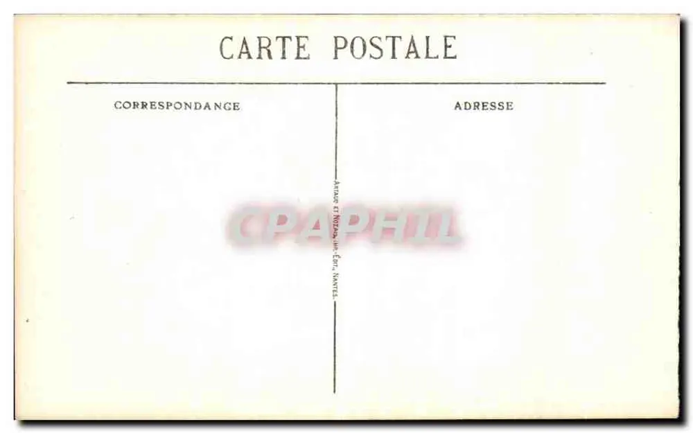 NANTES — Das Palais de Justice (1845-1853) — Verlag: Aaron et Mazan, Nantes, n° 439 - Rückseite