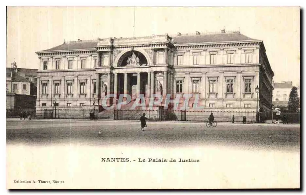 NANTES - O Palácio de Justiça — Coleção A. Thuret, Nantes - Frente