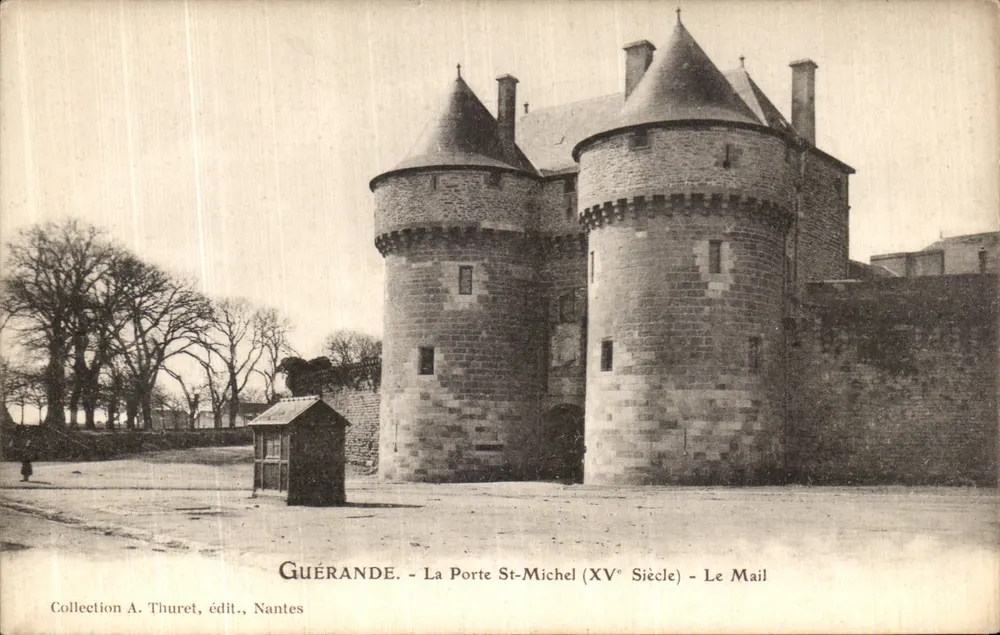 Guérande - A Porta Saint-Michel (século XV) - Le Mail - Frente