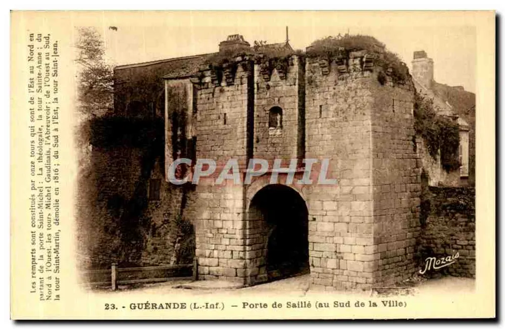Guérande (L.-Inf.) - Porta de Saillé (ao Sul da Cidade) — J. Nozaïs, editor - Frente