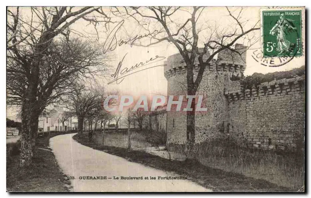 Ouérande — O Boulevarde e as Fortificações — Editor não identificado, n° 103 - Frente