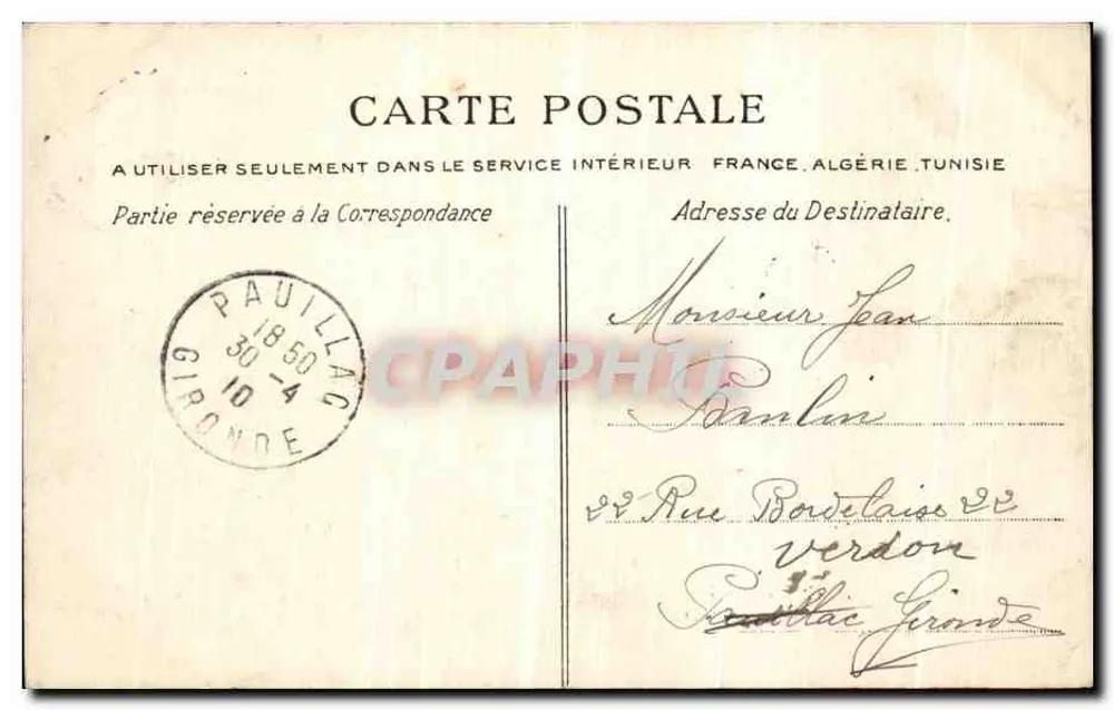 Ouérande — O Boulevarde e as Fortificações — Editor não identificado, n° 103 - Verso