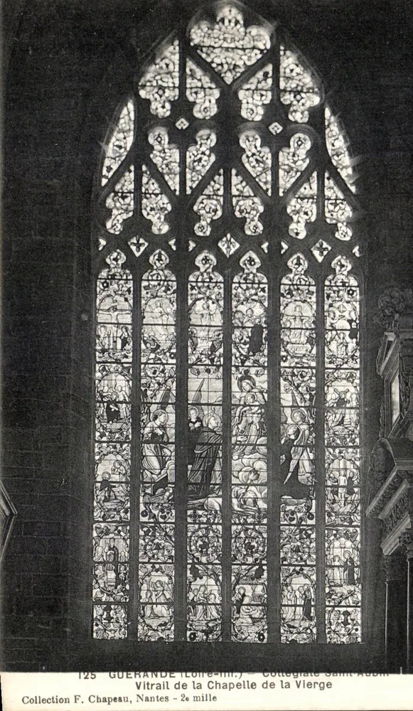 Fenster der Kapelle der Jungfrau — Kollegiatekirche Saint-Rubin, Nantes — Sammlung F. Chapeau - Vorderseite