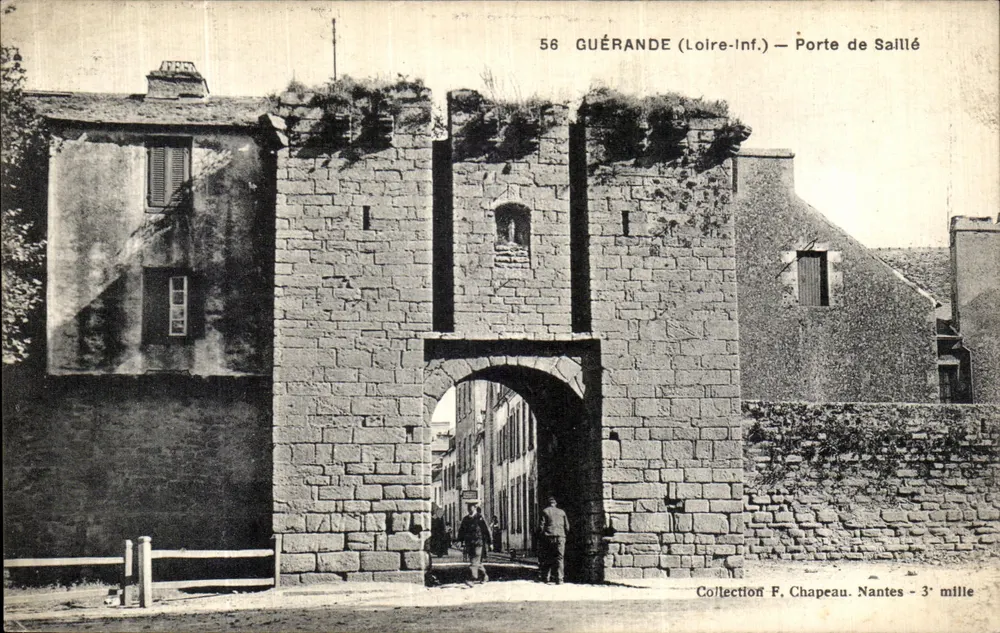 Guérande (Loire-Inf.) — Porta de Sailllé — Coleção F. Chapeau, Nantes - 3e mille - Frente