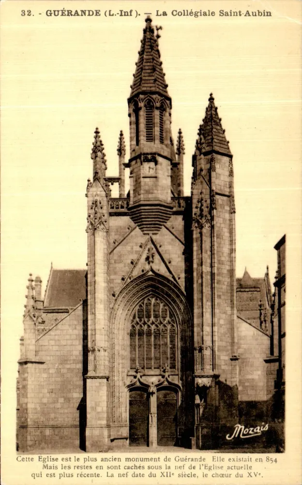 Guérande (L.Inf.) — A Colegiada São Aubin — Mozais - Frente
