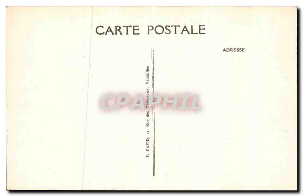 Saint-Cyr-l'École — Panoramablick auf die Stadt — Verlag F. DAVID, Versailles - Rückseite
