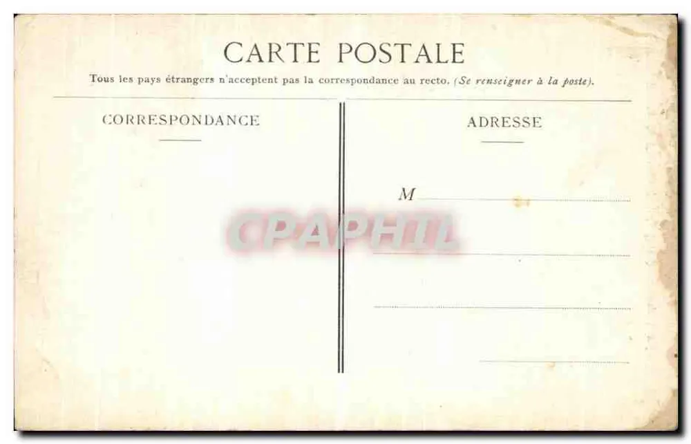 Route de Champagny-le-Bas à Champagny-le-Haut — Ansicht der eingeschlossenen Straße zwischen Klippen — unbekannter Verlag, Nr. 27526 - Rückseite
