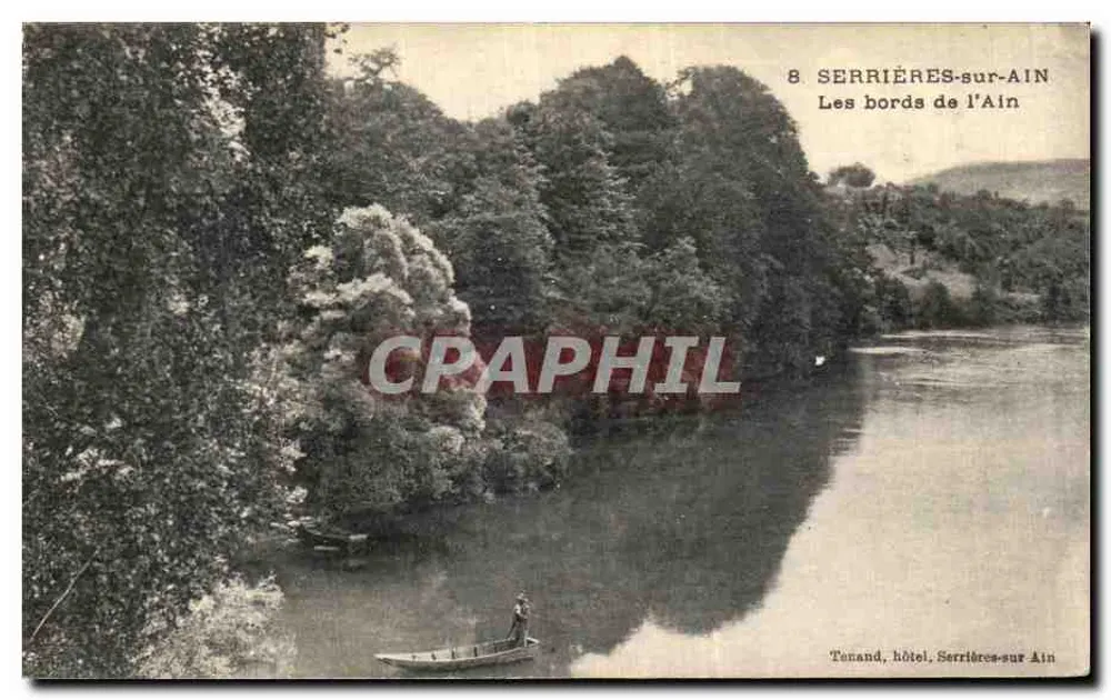 Serrières-sur-Ain — Les bords de l'Ain — Tenand, hôtel, Serrières-sur-Ain - Frente