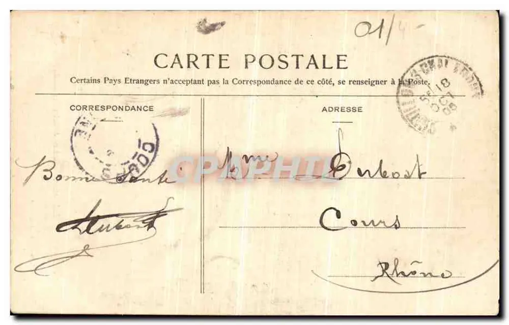 Châtillon-sur-Chalaronne — Casa di San Vincenzo de Paoli — B. Ferrand, editore a Bourg (Ain) - Verso