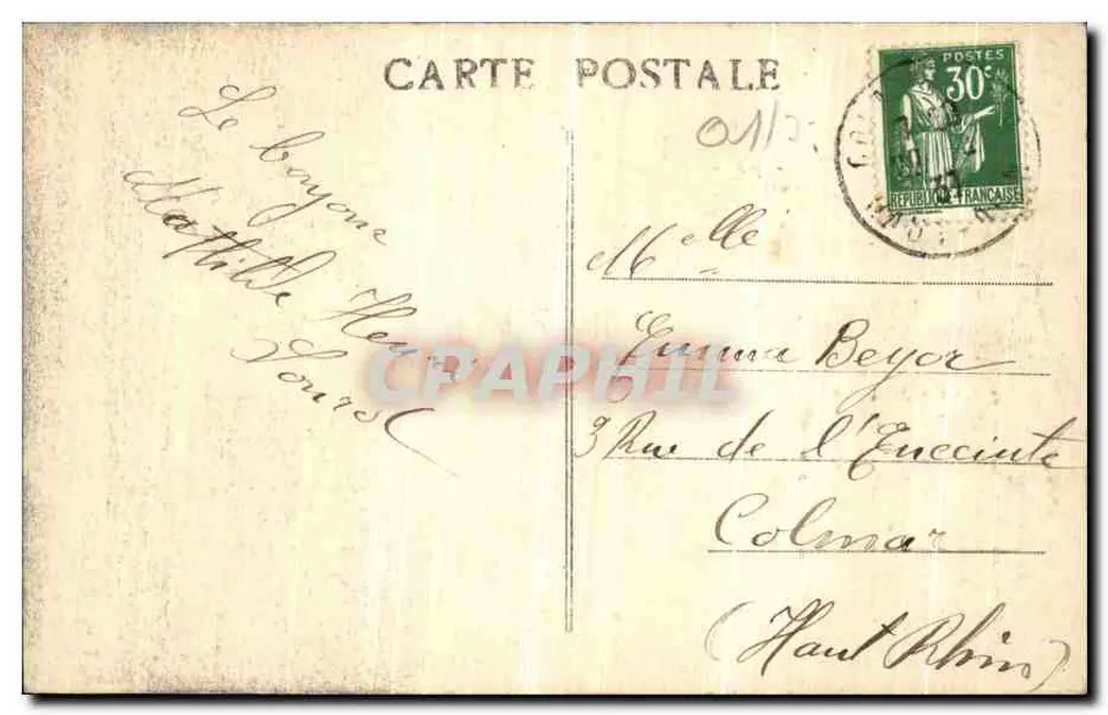 Villebois (Ain) — O Monolite — Editora desconhecida, n° 7199 - Verso