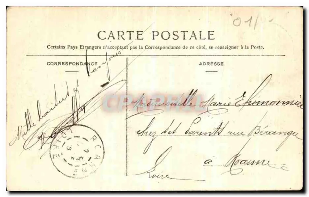 Bourg — Vista Geral — B. Ferrand, editor em Bourg (Ain) - Verso