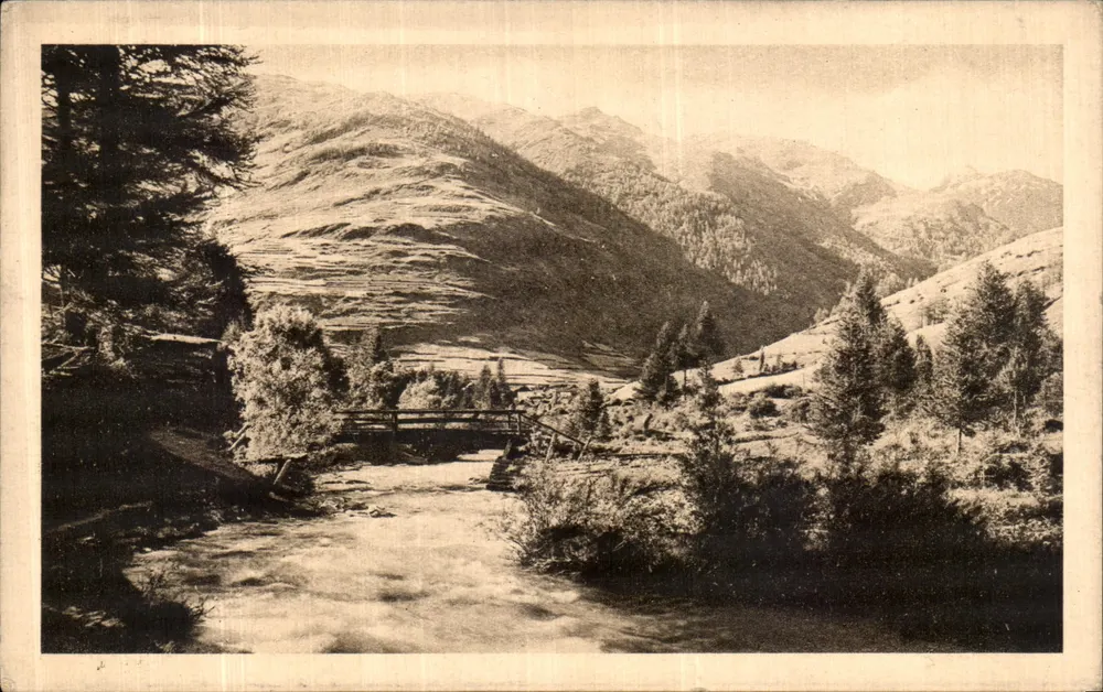 De Vallei van het Guil bij ABRIEZ — Le Queyras — Uitgever E.R. n°1472 - Voorkant
