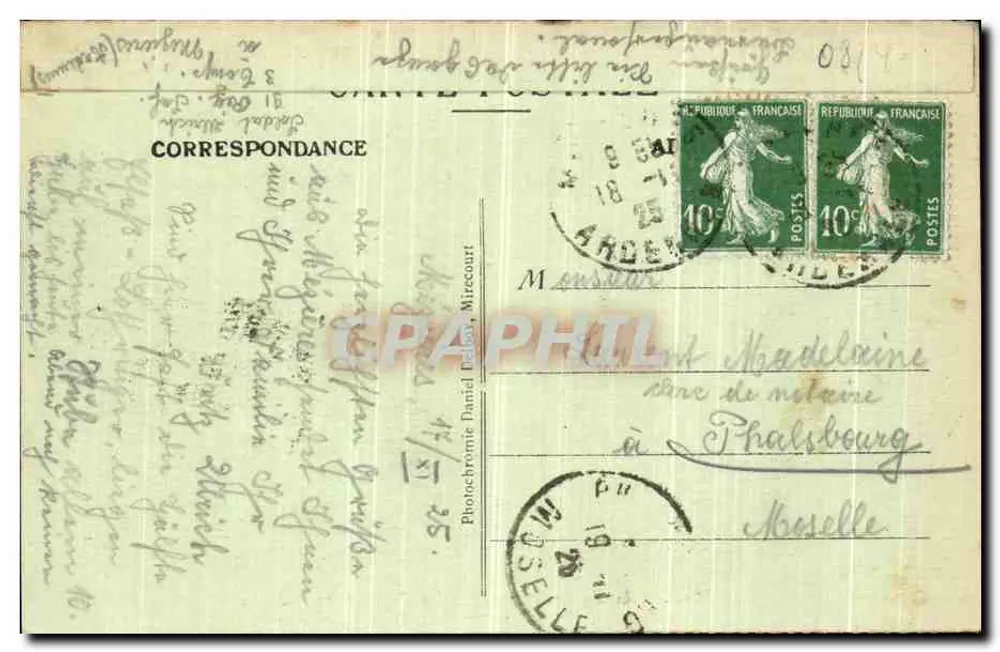 Mezières (Ardennes) — Die Präfektur — Edition Barge, n°6 - Rückseite