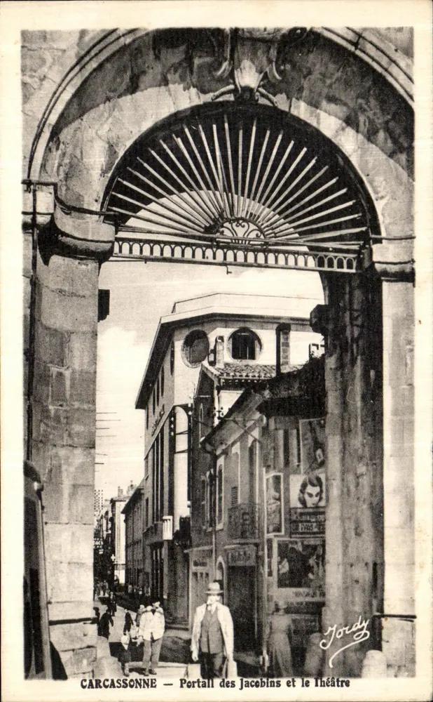 Carcassonne — Portal der Jacebins und das Theater — Jordy - Vorderseite