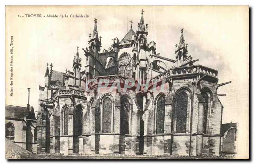 Troyes - Abside da Catedral — Maison des Magazines Réunis, editora Troyes, n°2 - Frente