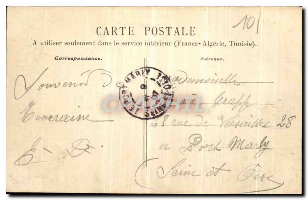 Sainte-Maure — Vista geral — Foto A. Ploquin em Ste-Maure - Verso