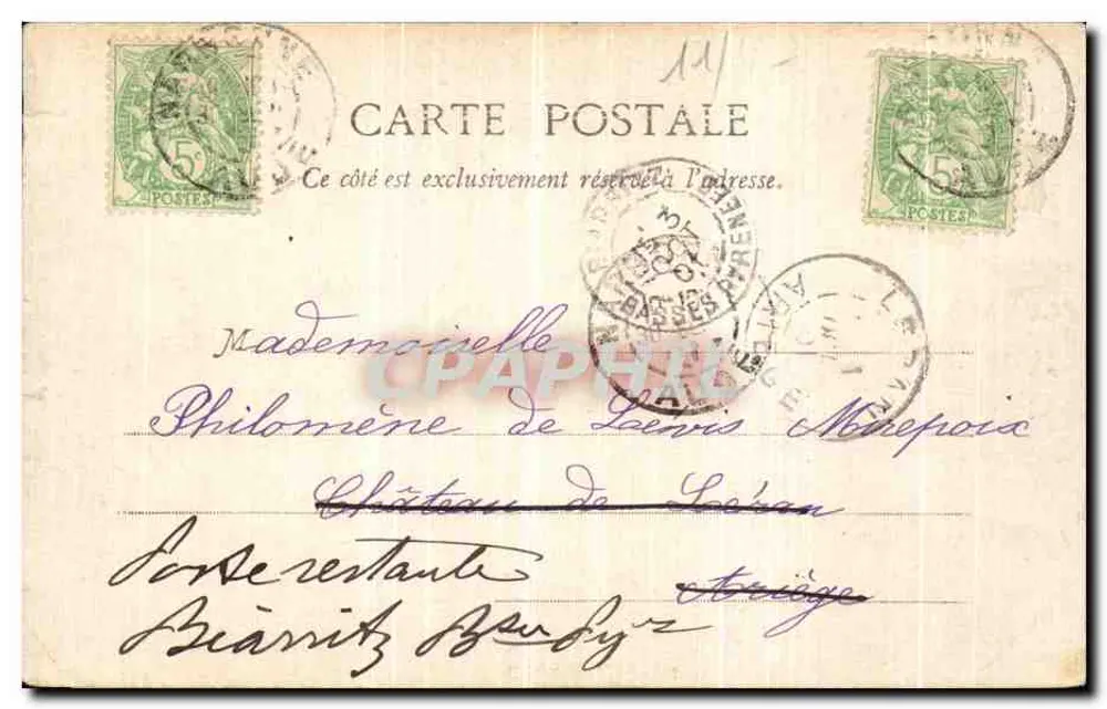 Narbonne — Kerk van Sint Justus — L. Janson, uitgever Narbonne - Achterkant
