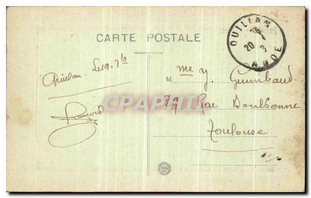 Dintorni di Quillan — Entrata della Pierre-Lys — Editore non identificato - Verso
