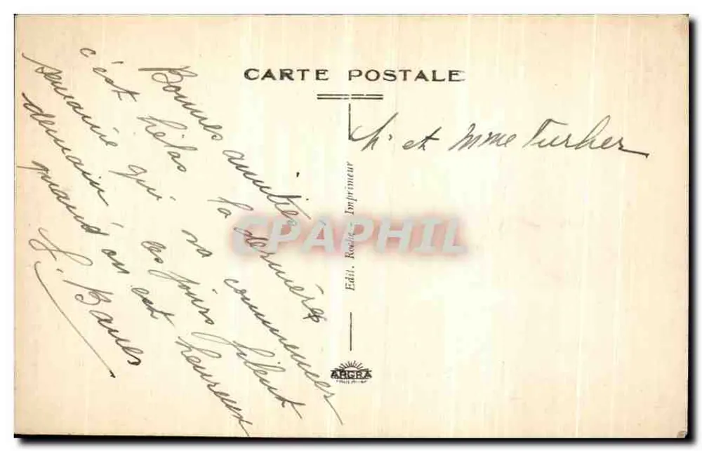 Murat (Cantal) - Alte Häuser in der Rue du Bon-Secours — Verlag Drucker - Rückseite