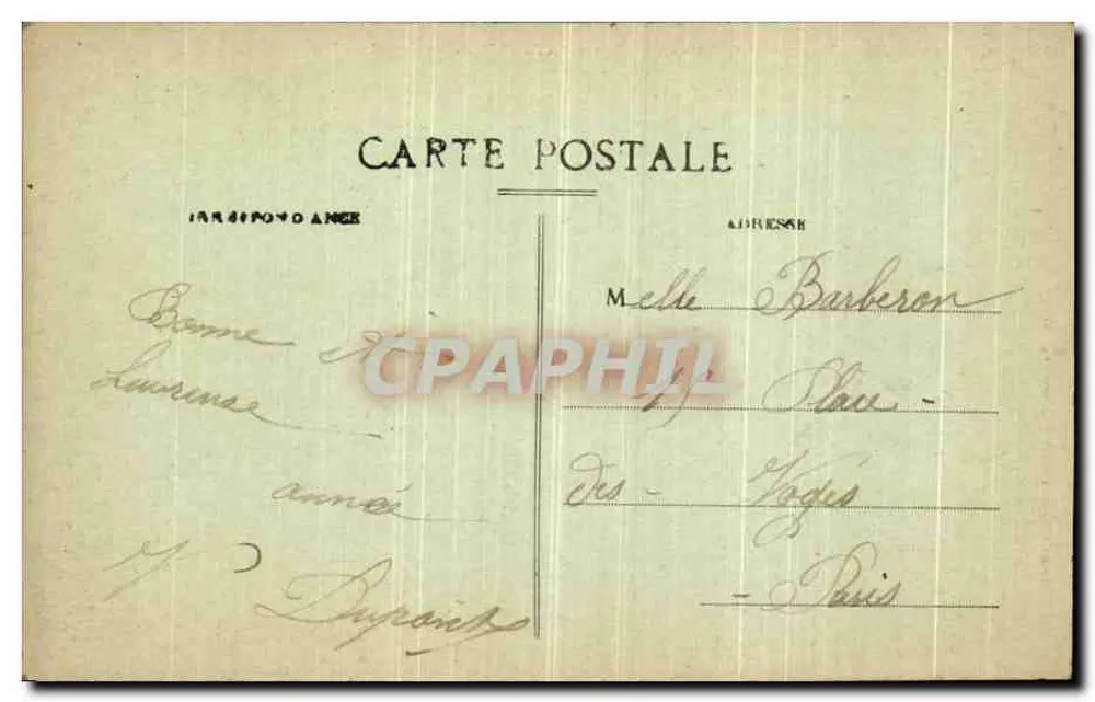 Schloss Carlalat — Reste der Burg — Verlag Germain Malteur, Grasse, n° 1845 - Rückseite