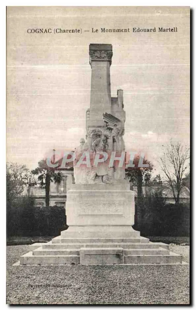 Cognac (Charente) — O Monumento Edouard Martell — Peyronnet Escultor - Frente