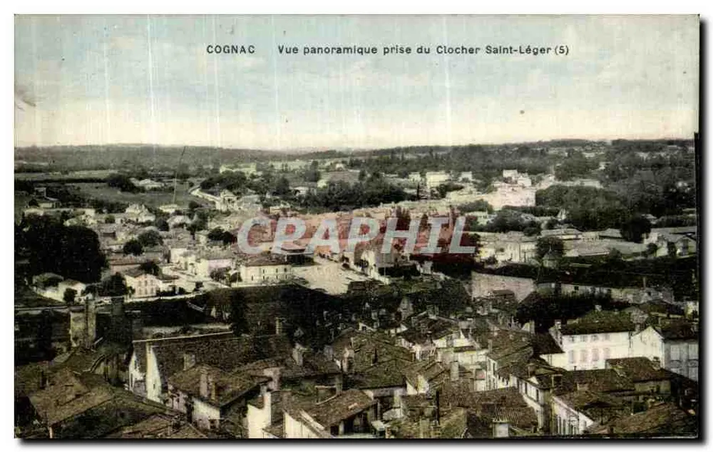 Cognac — Panoramablick vom Turm Saint-Léger (5) — Cognac - Vorderseite