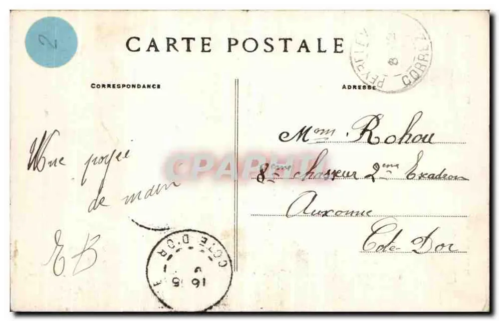 Saut de la Virolle — La Corrèze Illustrée — Edição Brandoier Frères - Verso