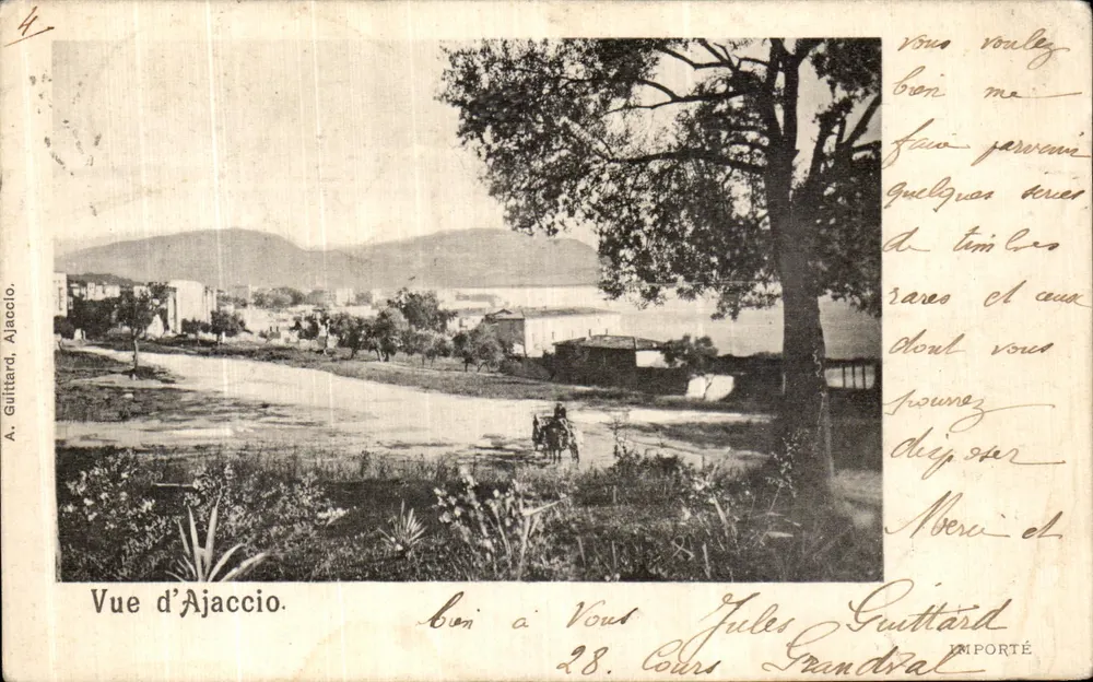 Vista de Ajaccio — A. Guittard, Ajaccio, n°4 - Frente