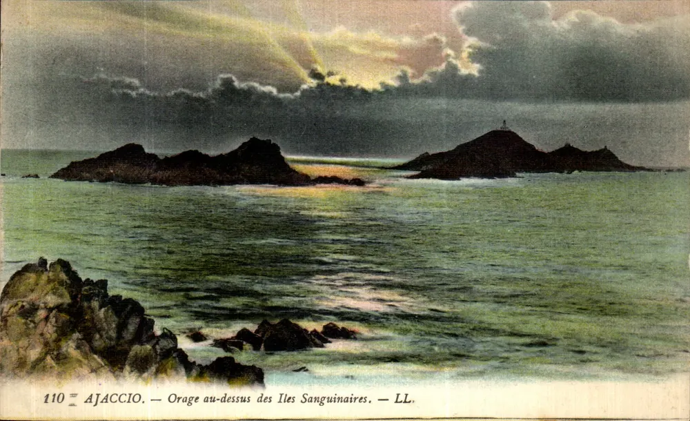 Ajaccio — Sturm über die Inseln Sanguinaires — LL, n° 110 - Vorderseite