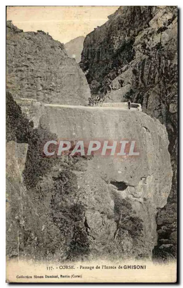Passage de l'Inzeca de Ghisoni — Korsika — Sammlung Simon Damiani, Bastia (n° 337) - Vorderseite
