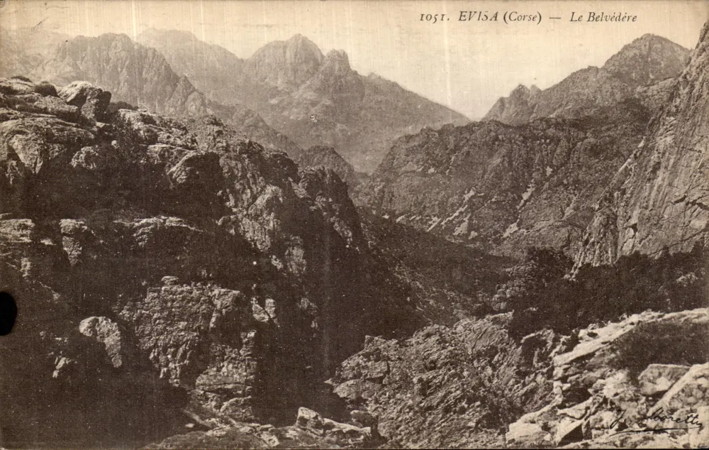Evissa (Córsega) — O Belvedere — J. Moretti - Frente