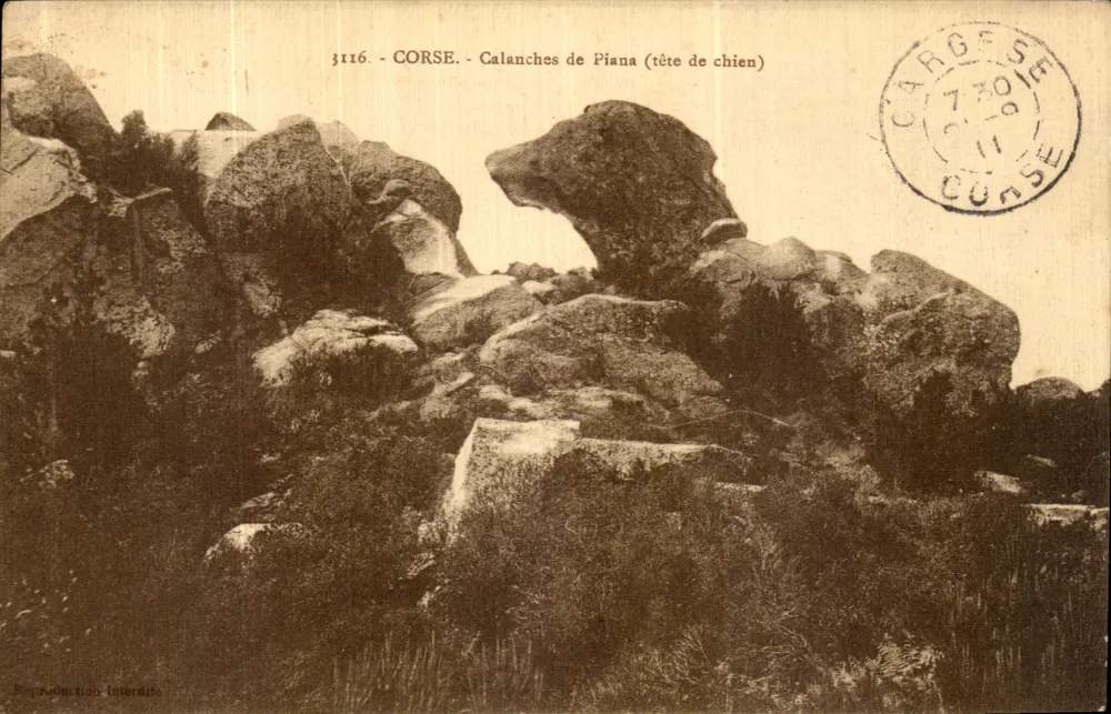 Calanches de Piana (Hundekopf) — Korsika — n° 3116 — Verlag nicht sichtbar - Vorderseite