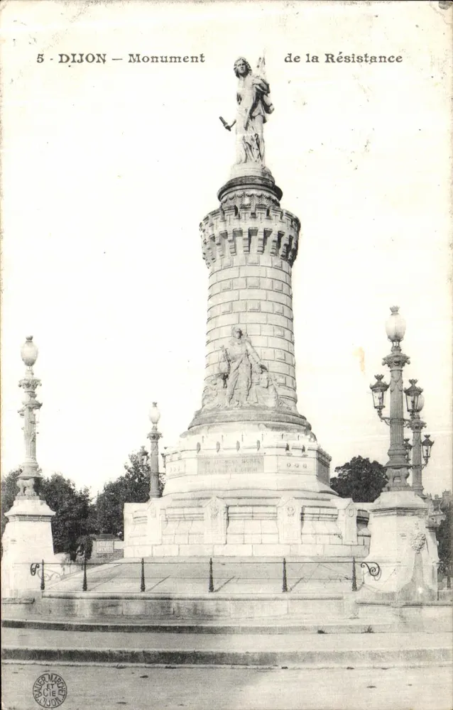 Dijon — Monument da Resistência — editor Dijon - Frente