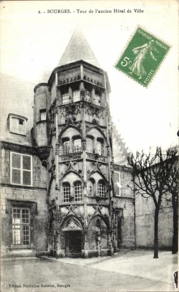 Bourges — Turm des ehemaligen Rathauses — Edition Nouvelles Galeries, Bourges - Vorderseite